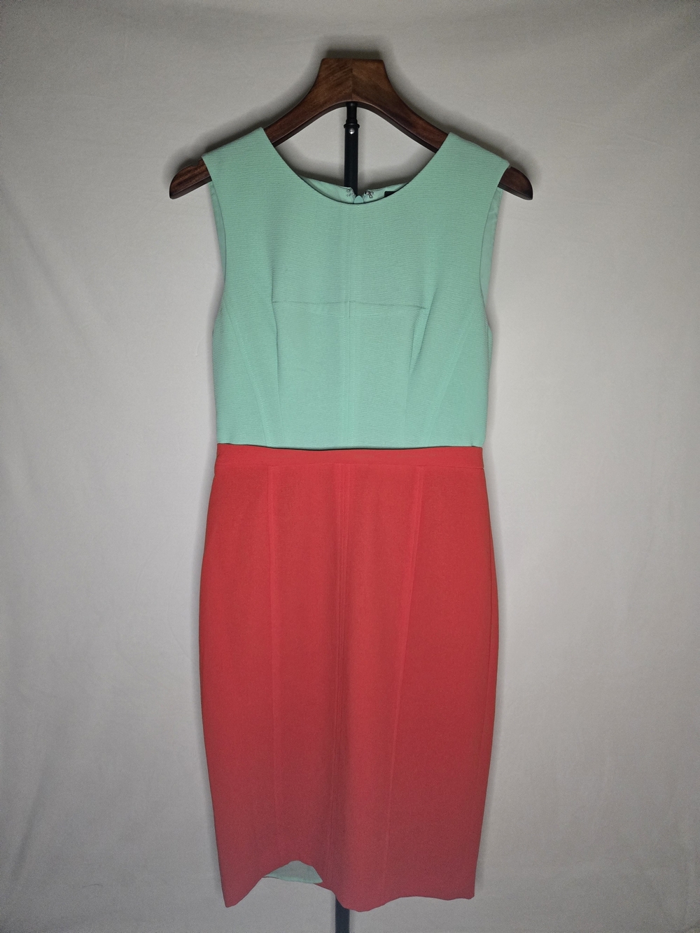 BCBGMAXAZRIA Dress - Mint Top & Coral Skirt